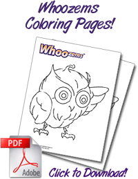 Whoozems Coloring Book Pages PDF